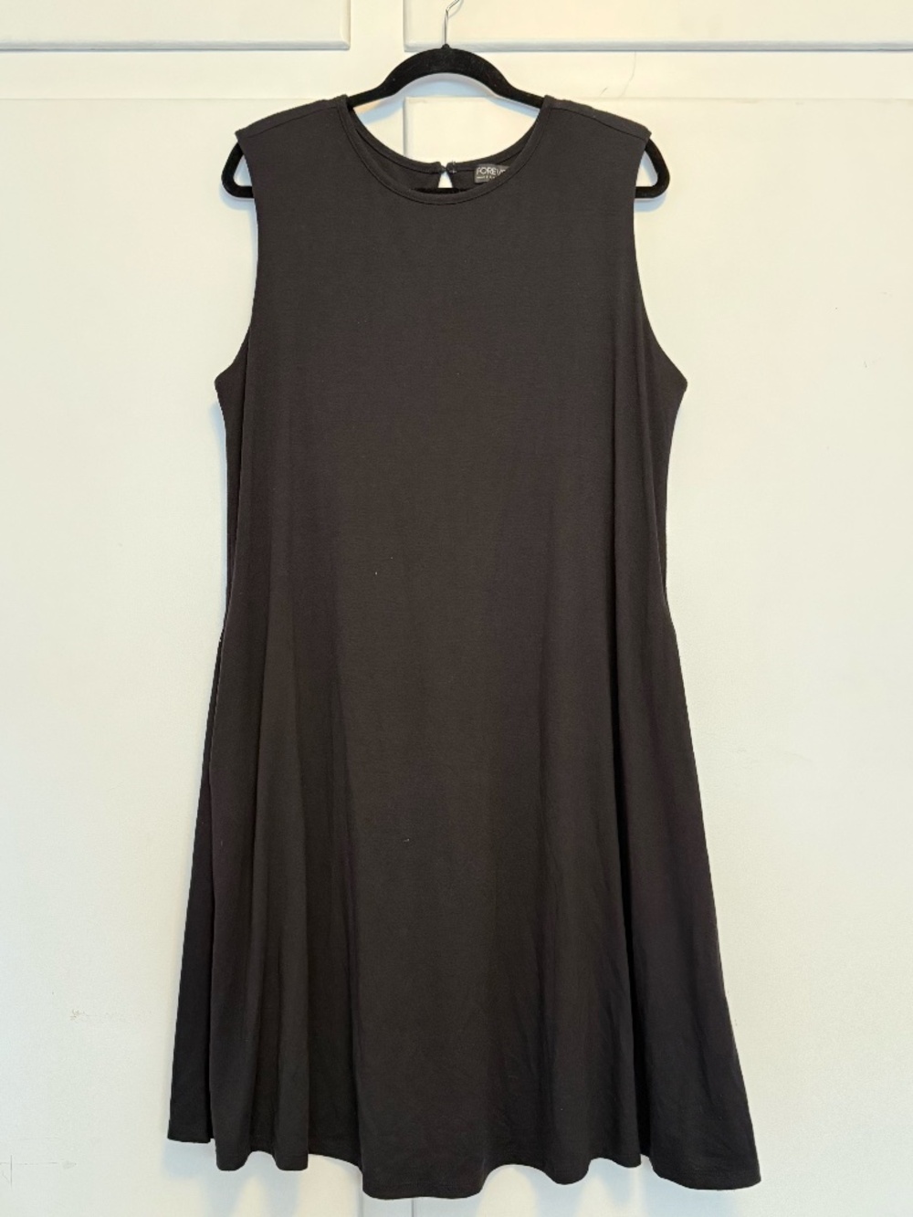 EUC Forever 21+ Size 2X Black Sleeveless Dress